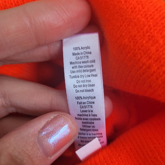 🆕️ Neon Orange Toque NWOT - Picture 2 of 2